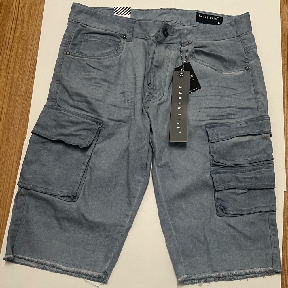 Smoke Rise 11" SLIM PIGMENT DYED TWILL UTILITY SHORTS